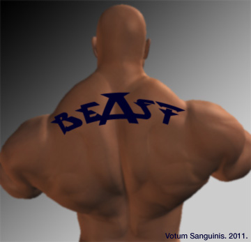 Bestia Font Exotic Tattoo Font Shadow of the Beast Typography